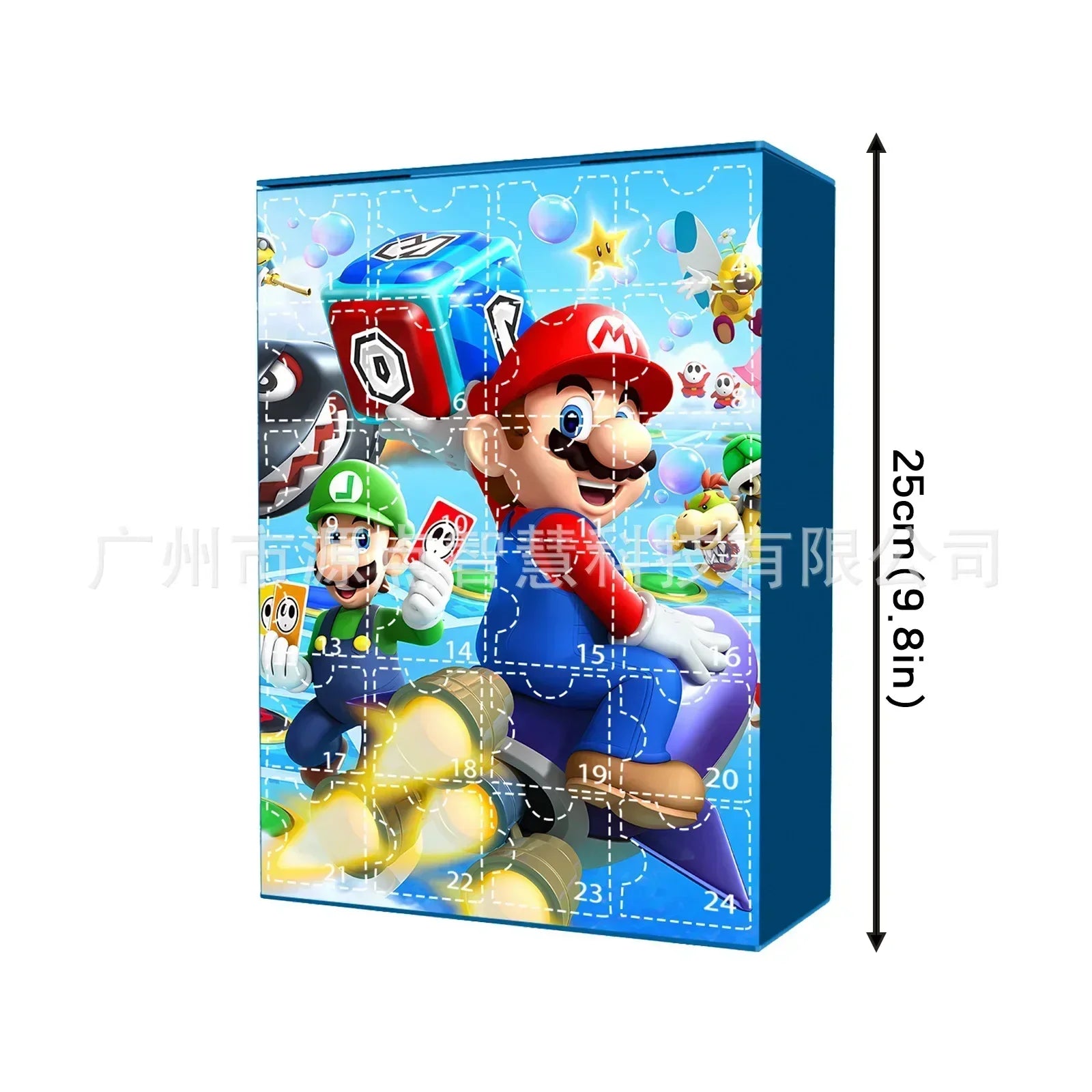 Figura de Anime de Super Mario: muñecos de plástico de Mario, Luigi, Yoshi y Waluigi. Adornos sorpresa, juguetes para el calendario de adviento navideño y regalos de cumpleaños.