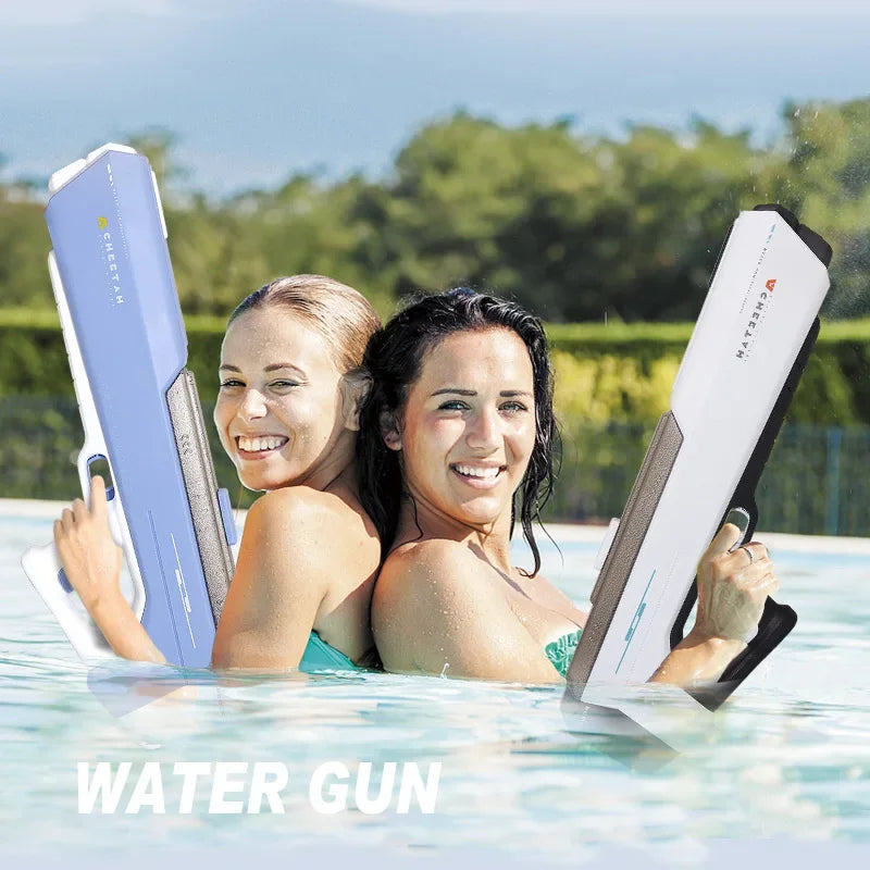 Juguetes de playa con pistola de agua eléctrica, ideales para niños, niñas y adultos. Lanzador de agua con capacidad de 1000 ml para juegos al aire libre en verano.