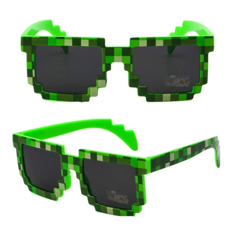 Gafas de Sol al Estilo Minecraft con Estuche EVA - Perfectas como Regalo o para Cosplay y Juegos de Acción