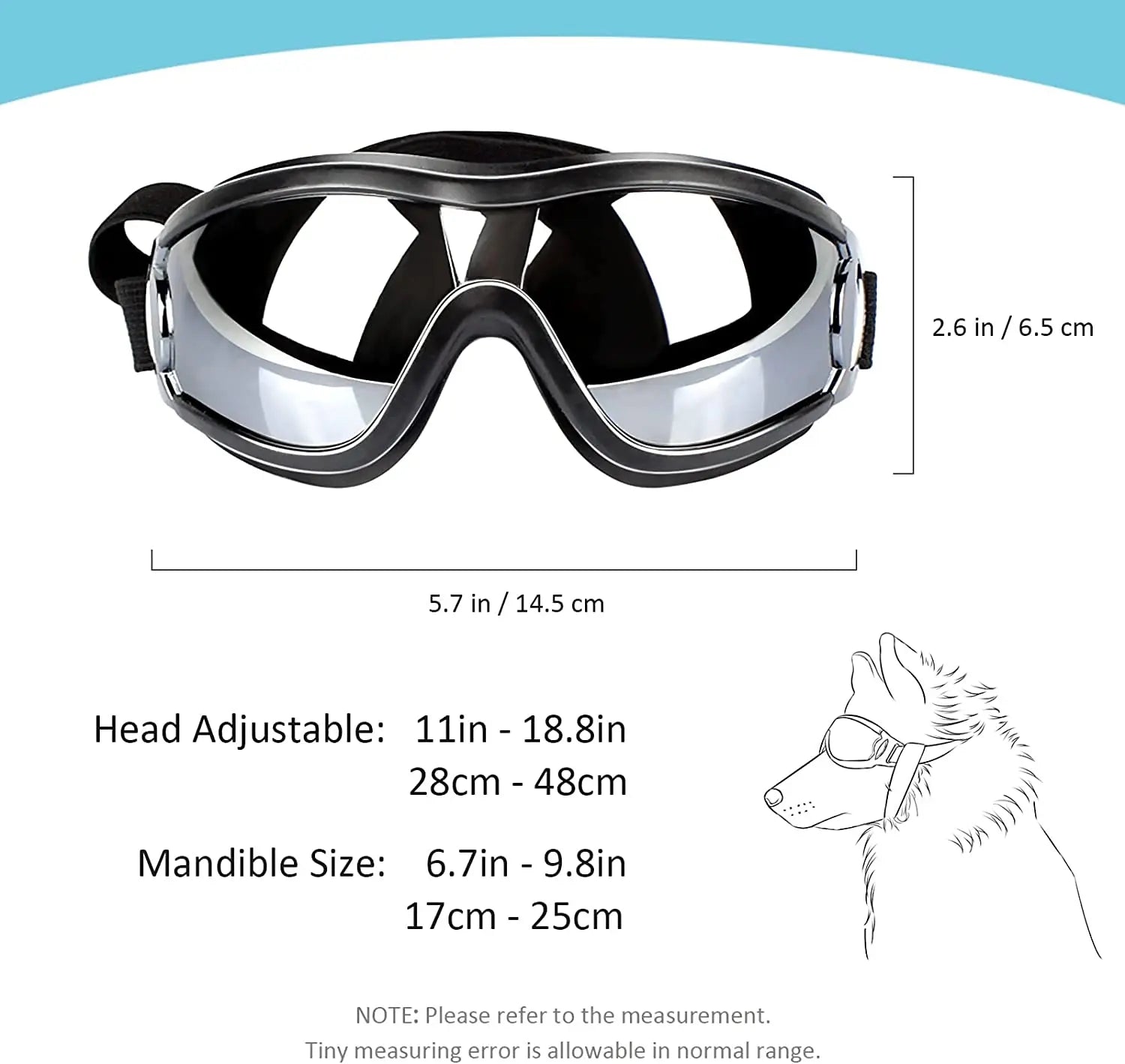 Gafas de Sol Premium para Perros Aventureros: Protección UV400 y Estilo para tu Mejor Amigo