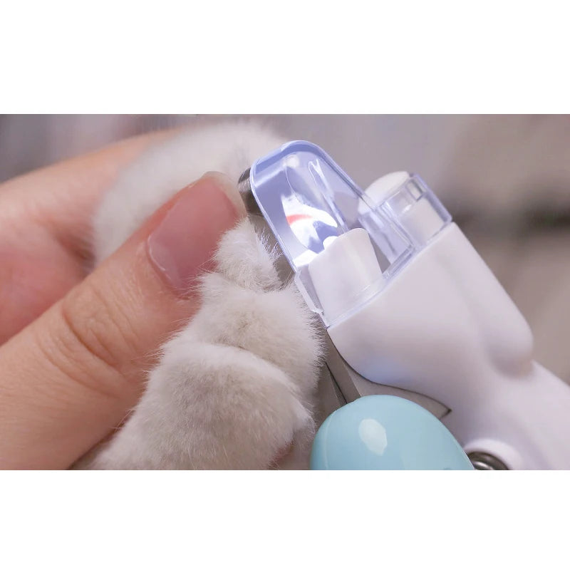 Cortauñas Profesional con Luz LED para Mascotas - Ideal para el Cuidado Seguro de Uñas en Perros, Gatos y Animales Pequeños