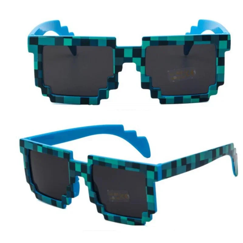 Gafas de Sol al Estilo Minecraft con Estuche EVA - Perfectas como Regalo o para Cosplay y Juegos de Acción